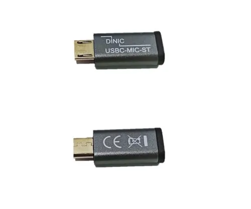 DINIC Adapter, Micro Stecker auf USB C Buchse Alu, space grau